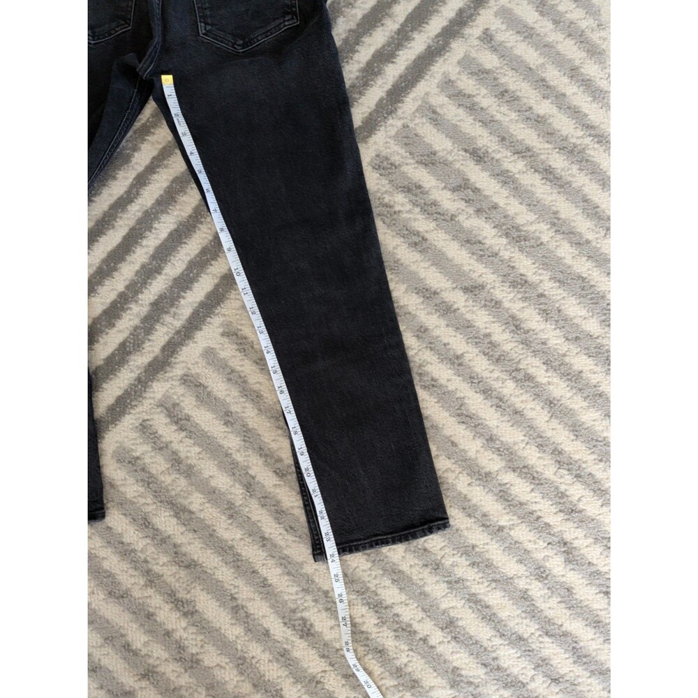 Agolde Riley High Rise Straight Crop Jeans Panoramic Black Size 26 - Picture 7 of 7